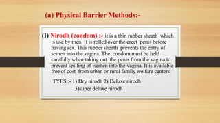 Nirodh Using Ppt on family panning methods | PPTX