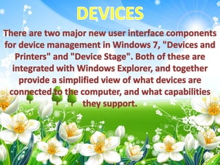PPT on features of Windows 7 | PPTX