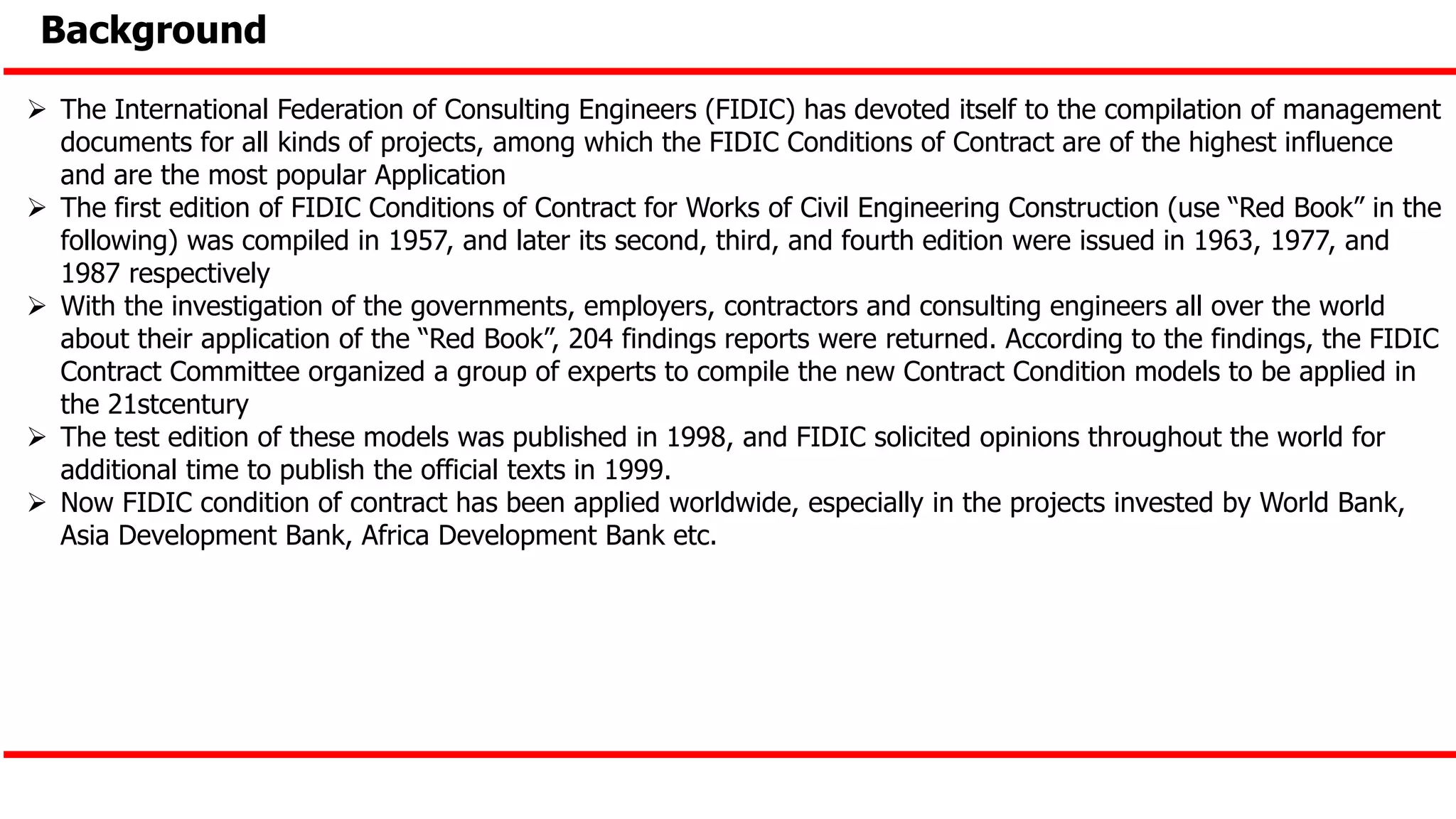 Ppt on fidic claims | PPTX