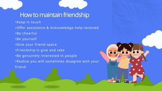 PPT on friendship.pptx as life skill to choose better frriends | PPTX