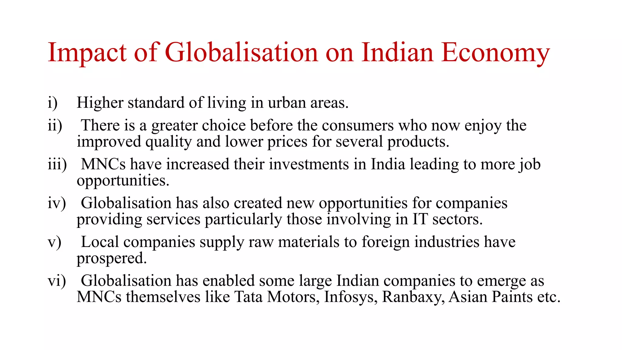 Ppt on globalisation and indian economy | PPTX