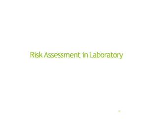 RiskAssessment inLaboratory
43
 