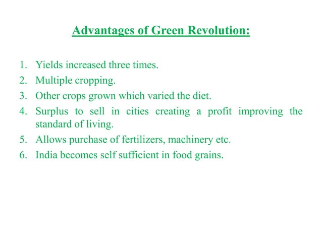 Green revolution India | PPTX