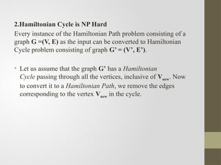 Hamiltonian Cycle problem Algorithms design | PPTX