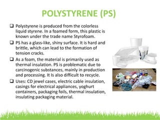 Ppt on household usage of plastic | PPT