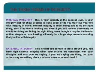 Integrity Inner Range integrity at work | PPTX