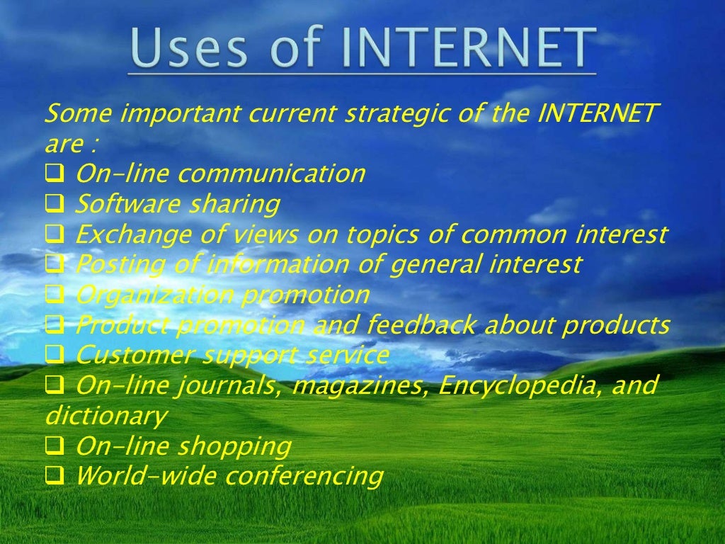 Ppt on internet