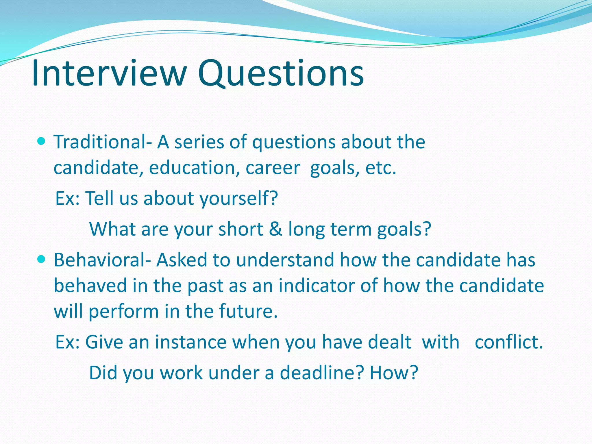 Interview skills | PPTX