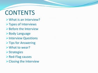 Interview skills | PPTX