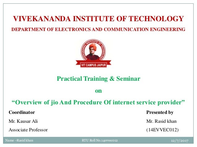 Jio Practical Training