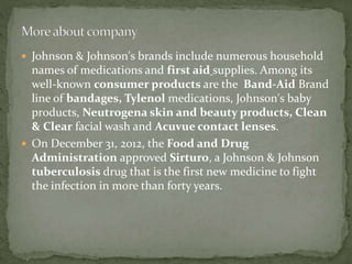 Ppt on johnson n johnson | PPTX