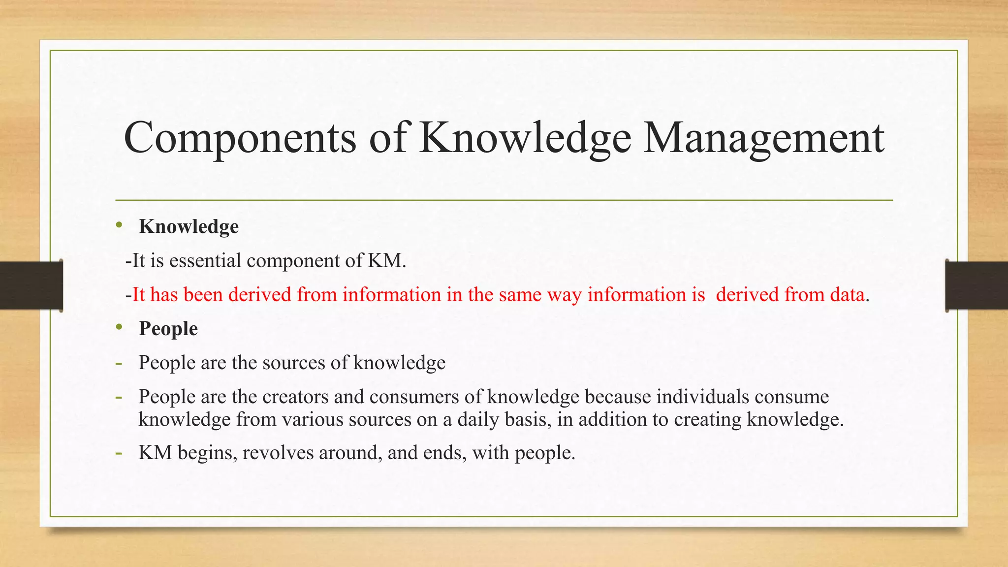 Ppt on knoweledge management | PPTX