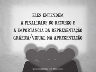 *pesquisa aplicada com 230 usuários
 