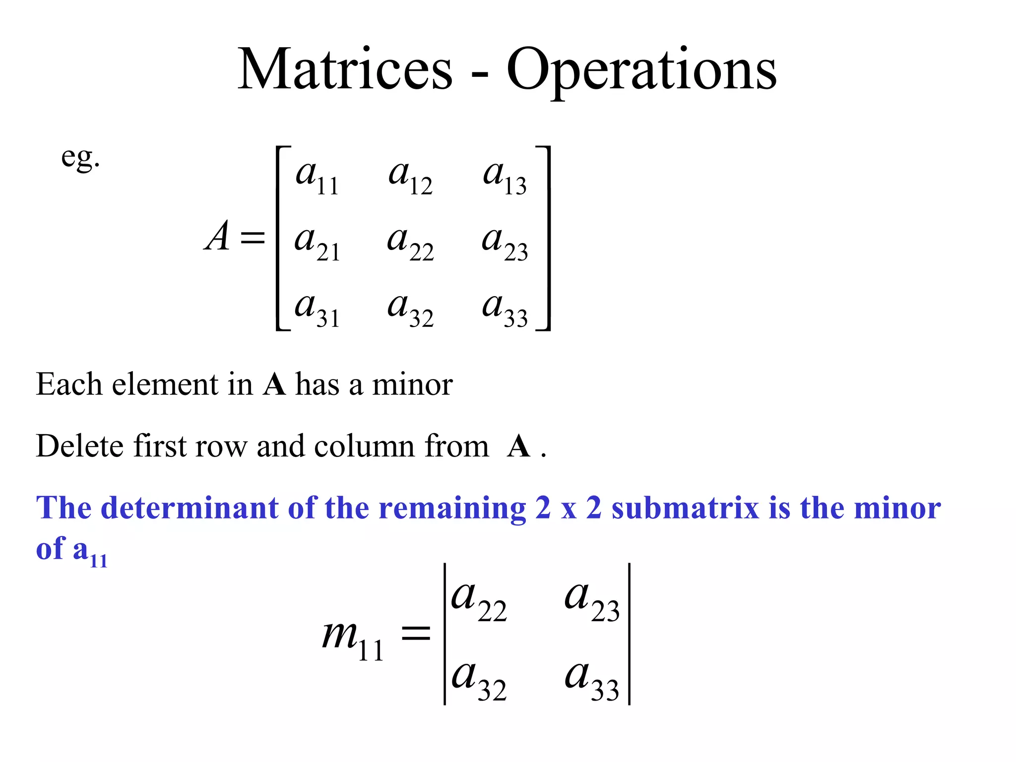 Ppt on matrices and Determinants | PPT