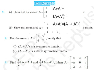 Ppt on matrices | PPTX