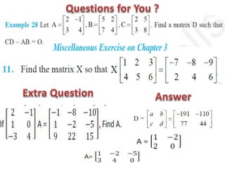 Ppt on matrices | PPTX