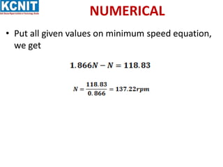 PPT ON MINIMUM SPEED OF PUMP.pptx