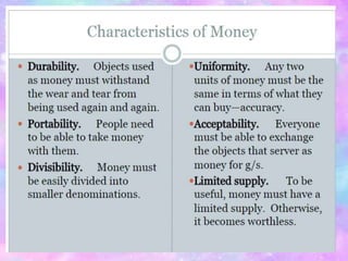Ppt on money