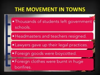 THE MOVEMENT IN TOWNS
 