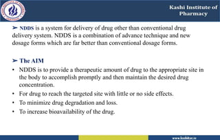 Novel Drug Delivery System (NDDS) | PPTX