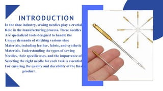 TITLE: SEWING NEEDLES IN THE SHOE INDUSTRY | PDF