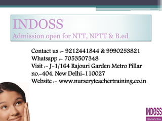 INDOSS POLYTECHNIA PROVIDE BEST NPTT COURSE PPTX