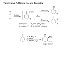 Tandem 1,4-Addition-Enolate Trapping
 