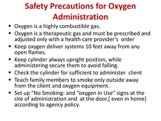 Ppt on oxygen administration PPTX