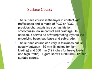 Pcc Base Course ppt on pavement design | PPT