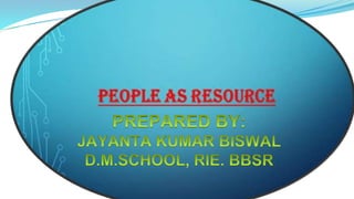 Ppt on people as resource
