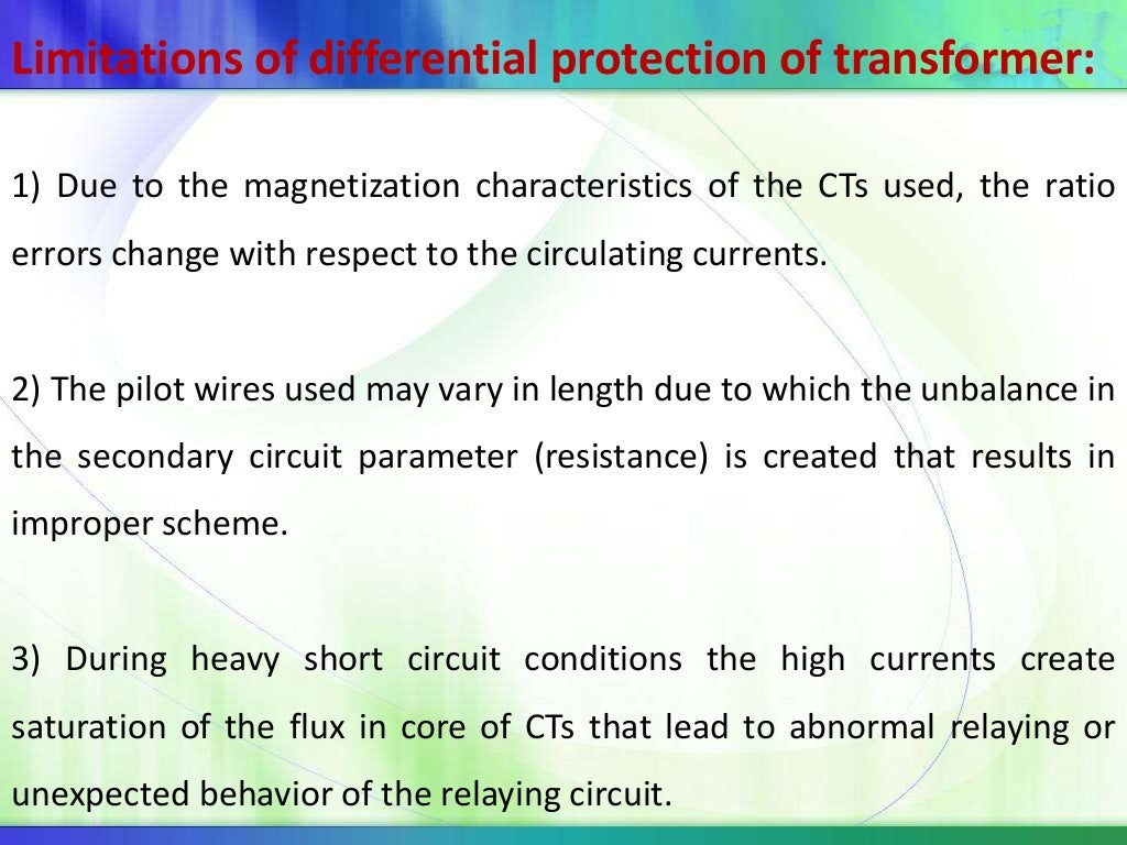 Ppt on protection of power transformers