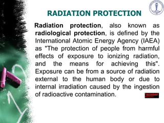 Ppt on radiation protection 01 final | PPTX
