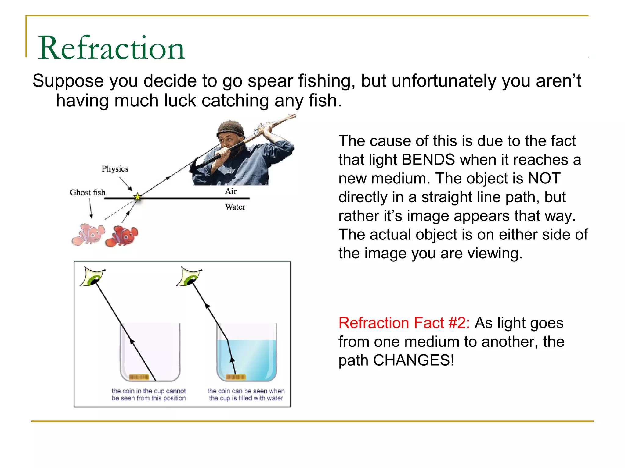 PPT on refraction and lenses by pg | PPT image.