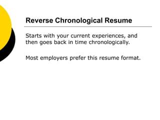 PPT on resumes writing tips UG - PPT On Resumes Writing Tips UG Students 5 320 