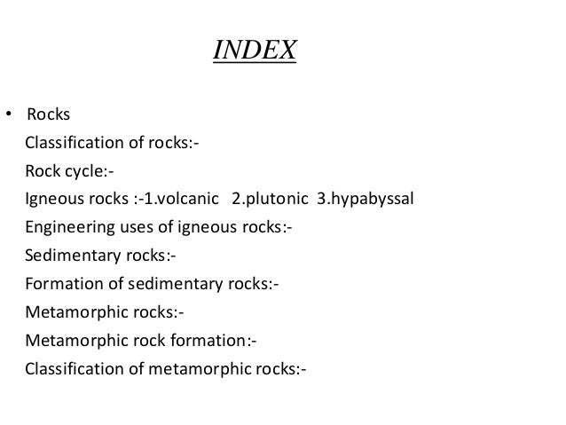 ppt on rocks