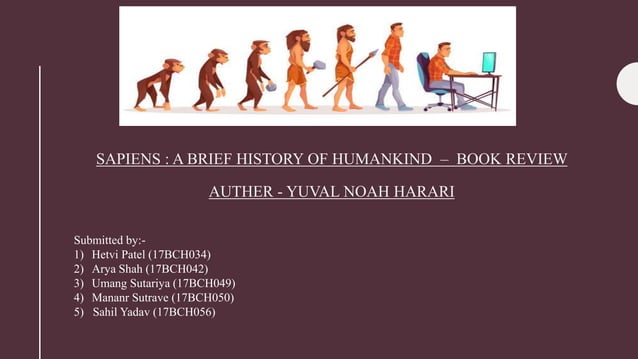 Sapiens : A Brief History of Humankind – book review | PPT