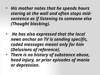 ppt on schizophrenia and other psychotic diorders | PPTX
