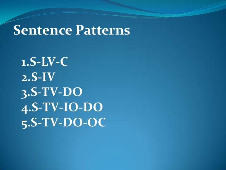 Sentences sentences