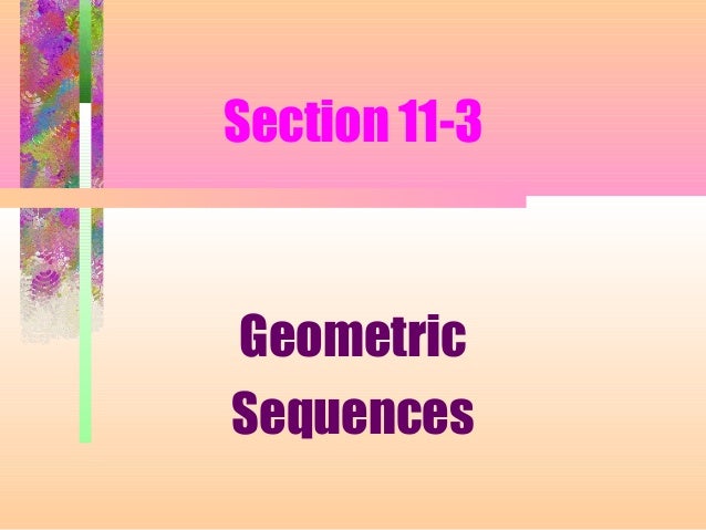 sequence ppt
