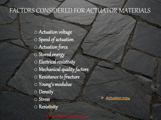 Smart materials (actuator) | PPTX