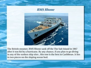 Salt Island Rms Rhone Ppt on sunken ships (copy) | PPT