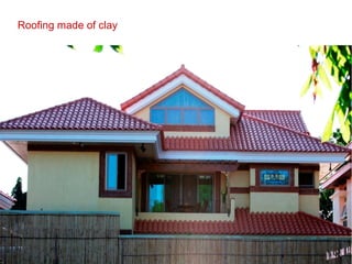 Roofing made of clay
 