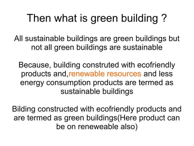 Ppt On Sustainable Buildings Odp