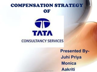 COMPENSATION STRATEGY
         OF




                           Presented By-
                           Juhi Priya
                           Monica
         Piyoosh Bajoria   Aakriti
 