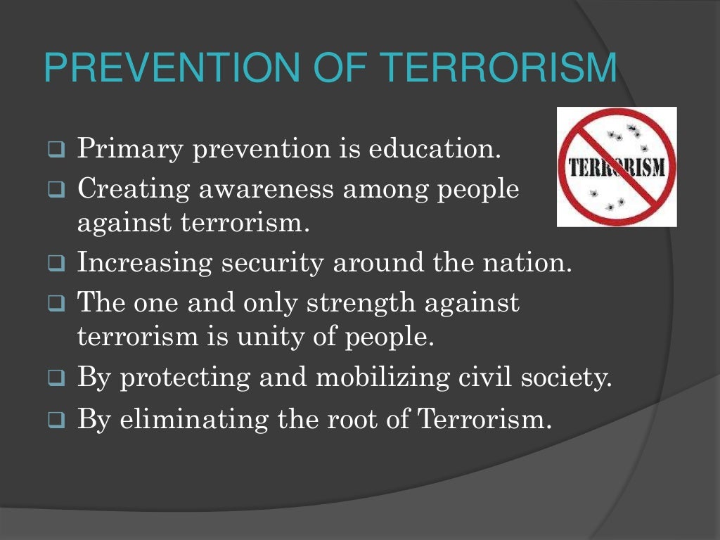 presentation of terrorism
