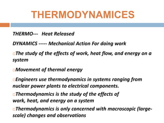 THERMAL ENGINEERING | PPT