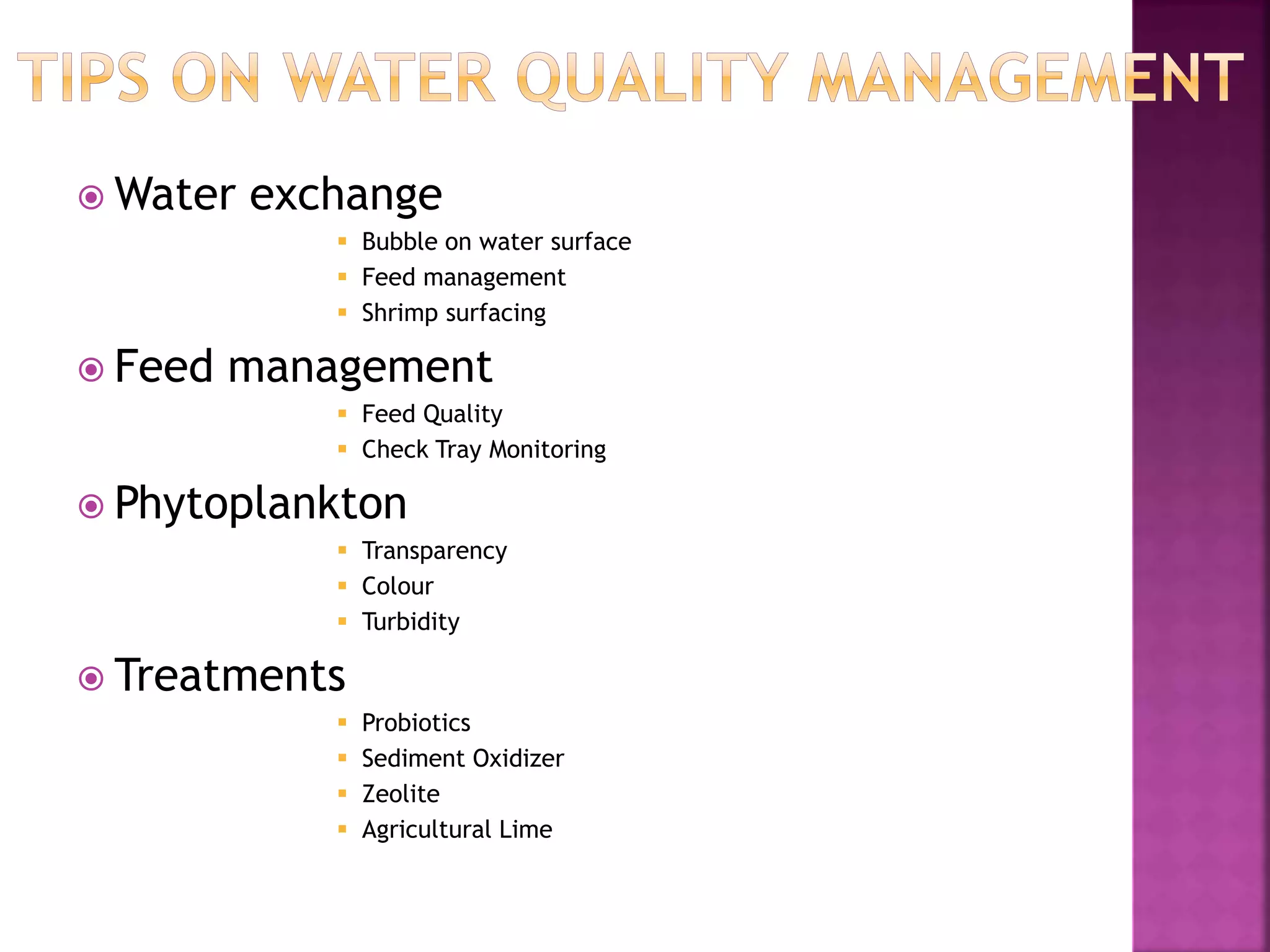 Ppt On Tips Of Water Quality Management Ppt