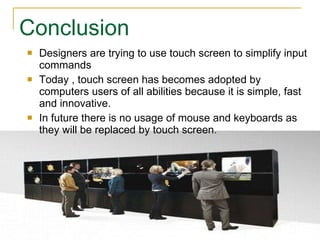 Ppt on touch screen | PPT