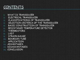 seminar ppt on transducer | PPTX | Physics | Science