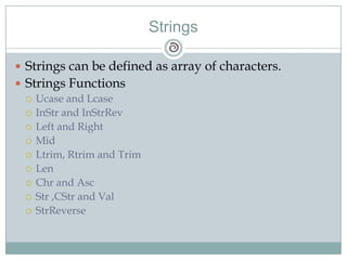 Ppt on visual basics | PDF